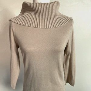 Vintage Austin Reed Tan Cowlneck Sweater